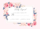 Climbing Roses - RSVP card